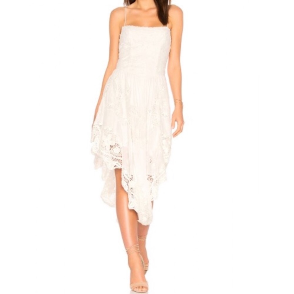 Free People White Eyelet Dress sz 4